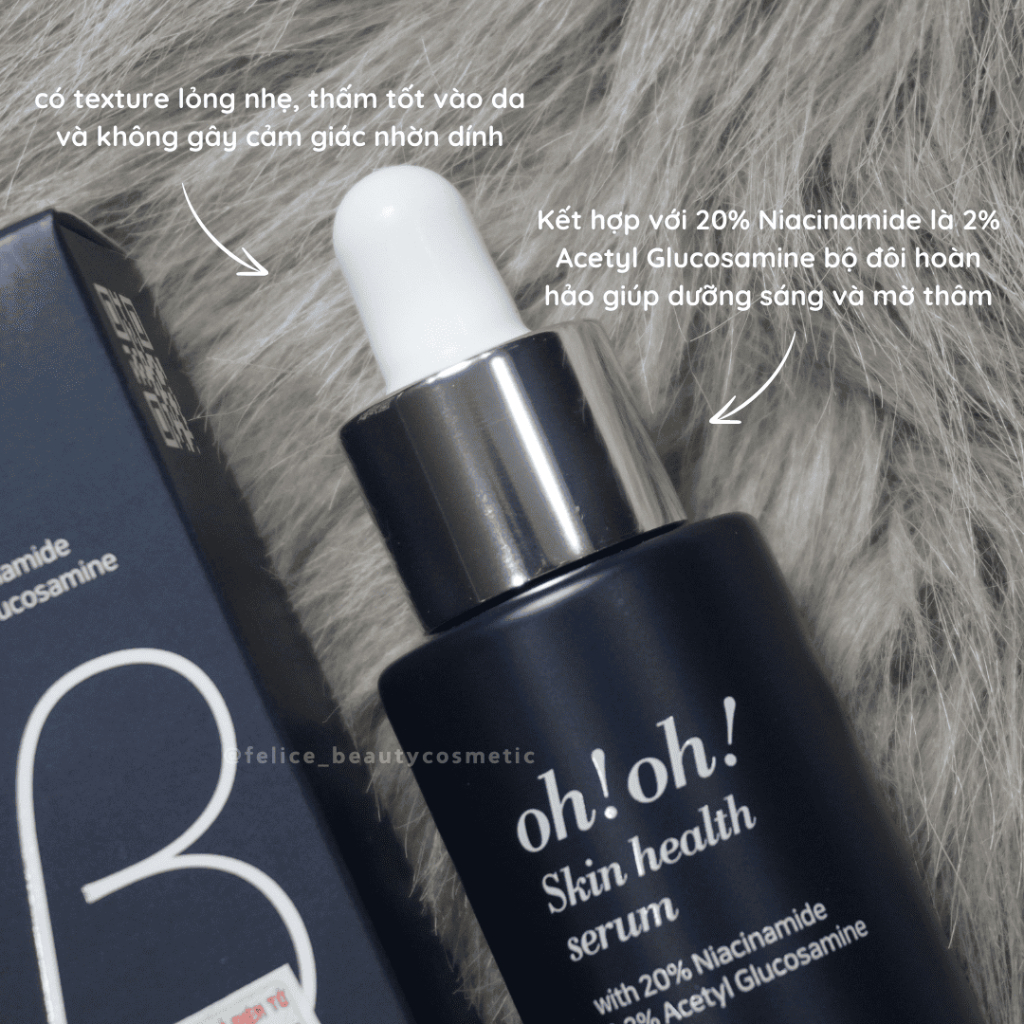 Serum Niacinamide 20% Oh Oh dưỡng sáng da, giảm thâm nám, thu nhỏ lỗ chân lông