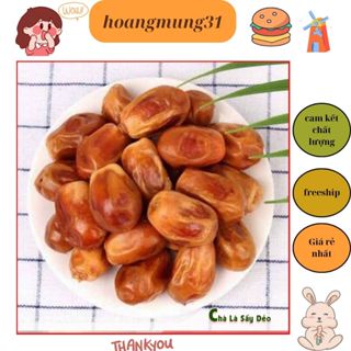 Chà là sấy dẻo không đường Dubai tạo ngọt cho sữa hạt, ăn vặt mẹ bầu ăn kiêng đóng túi 500gr