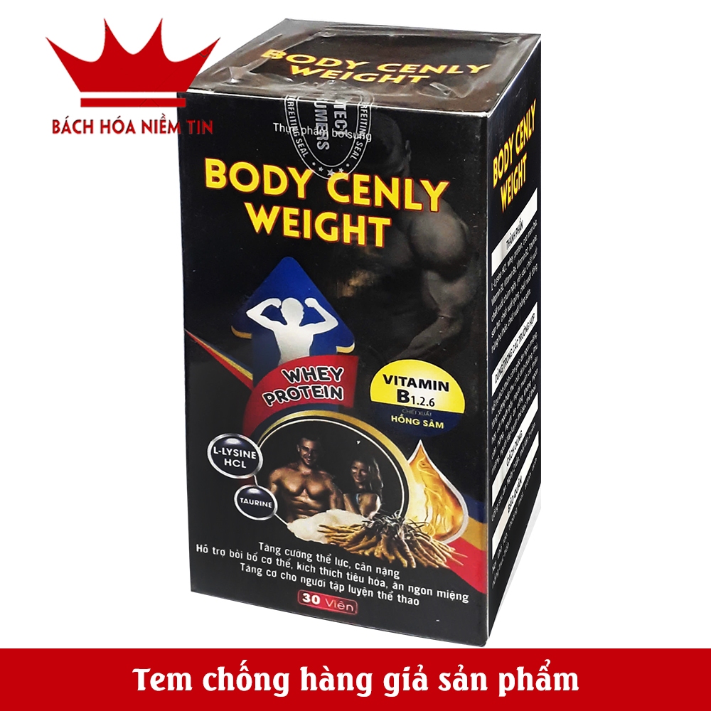 Viên tăng cân cho người gầy Body cenly weight   - tăng cường sức khỏe,  bổ sung vitamin, tiêu hóa tốt, ăn ngon miệng