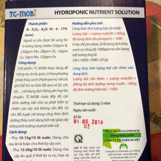 DINH DƯỠNG THUỶ CANH DẠNG BỘT TC-MOBI