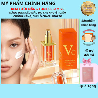  Kem Lười Make Up Vc  - Kem Lười Nâng Tông Đều Màu Da Che Khuyết Điểm Lỗ Chân Lông To Không Khô Da 
