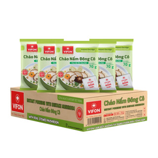 [Gói nấm thật] Thùng 50 gói Cháo Nấm Đông Cô Vifon- 70g/gói