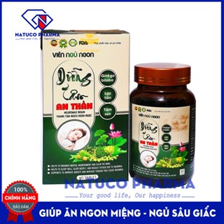 Dưỡng tâm an thần ngủ ngon hộp 60 viên -  thành phần ginkgo biloba, đan sâm, lạc tiên, lá vông