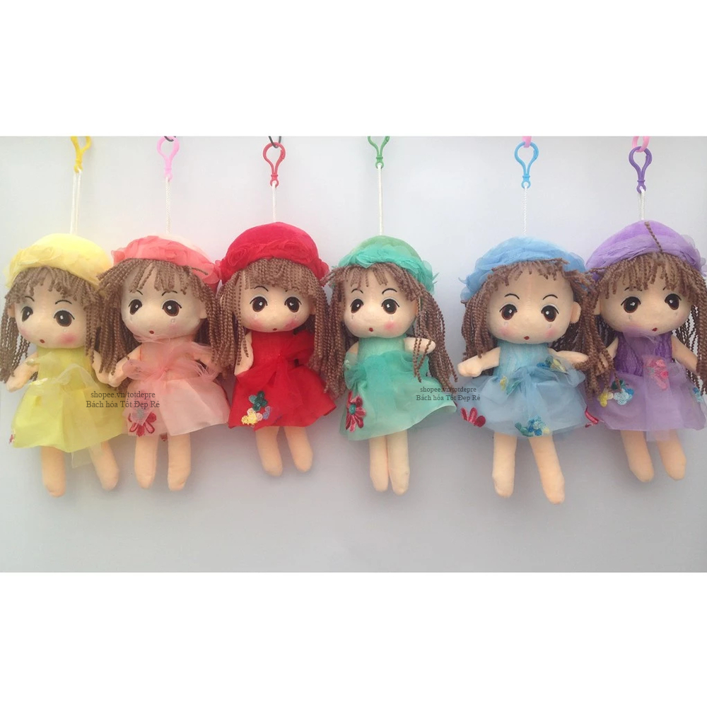 Búp bê bông cô bé nhiều kiểu váy