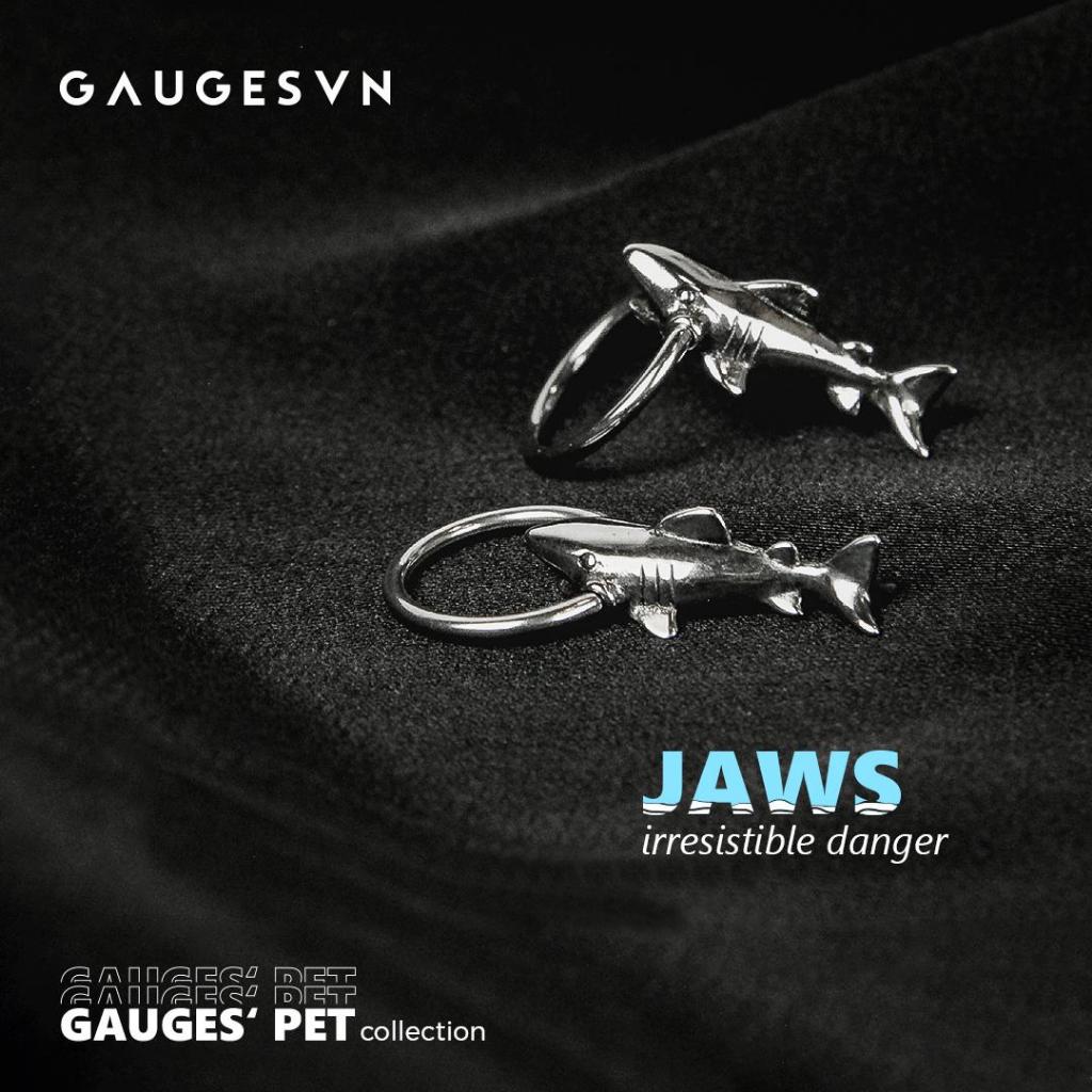 INI Khuyên tai vòng Thái cá mập Jaws | Gauges Pet collection - INI_KVMH00079