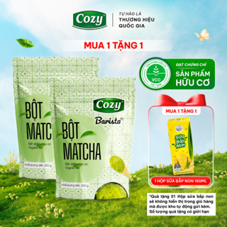 Bột Matcha Cozy 100gr Trà Xanh Hữu Cơ Nguyên Chất Công Nghệ Nghiền Không Sinh Nhiệt Nhật Bản Làm Bánh Làm Đẹp Pha Chế