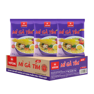 Thùng 30 gói Mì gà tím Vifon - 75g/gói