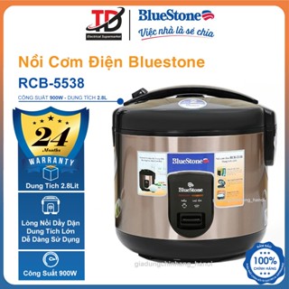 Nồi Cơm Điện Bluestone 2.8 Lít RCB-5538, Công Suất 900W - Lòng Nồi 2mm, Hàng Chính Hãng