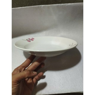 dĩa sứ hoa văn hoa hồng 22cm (dĩa hoa 9 inch )