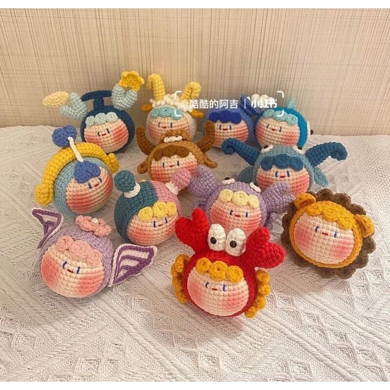 Móc khoá cung hoàng đạo len