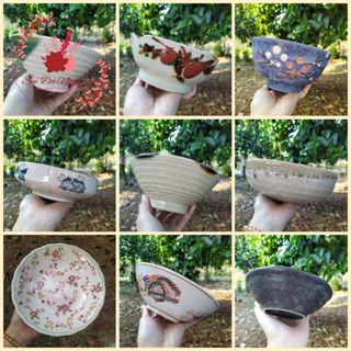 Miệng 16-20cm - Chậu gốm nhật LỖI trồng sen đá, xương rồng, cây bonsai - ĐÃ KHOAN LỖ