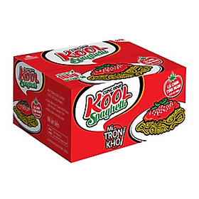 Thùng 12 Tô Mì trộn KOOL Trộn Thịt Bằm/ BBQ