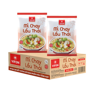 Thùng 30 gói Mì chay lẩu Thái Vifon - 65g/gói
