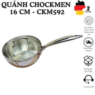 Quánh CHOCKMEN 16 cm, quánh inox CHOCKMEN CKM 592, nồi nhỏ, nồi chiên ngập dầu, bếp từ