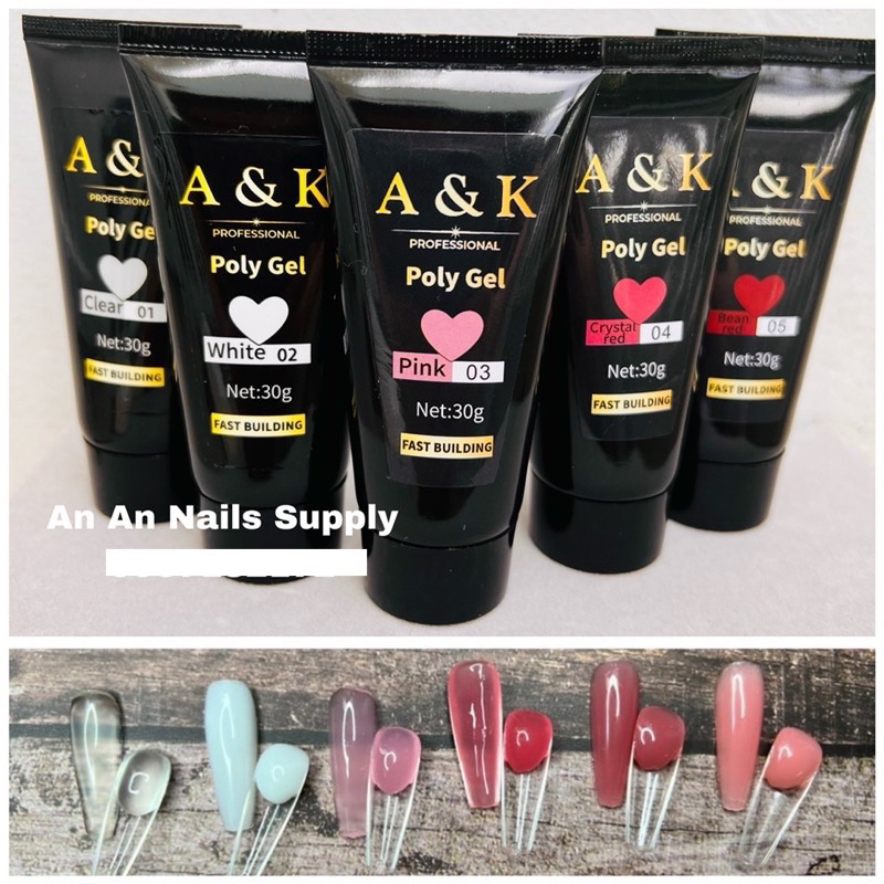 Gel gôm đắp móng đủ màu