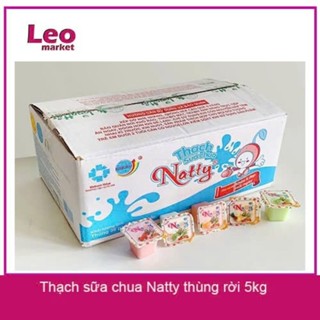 Thạch rau câu Long Hải sữa chua Natty thùng 5kg