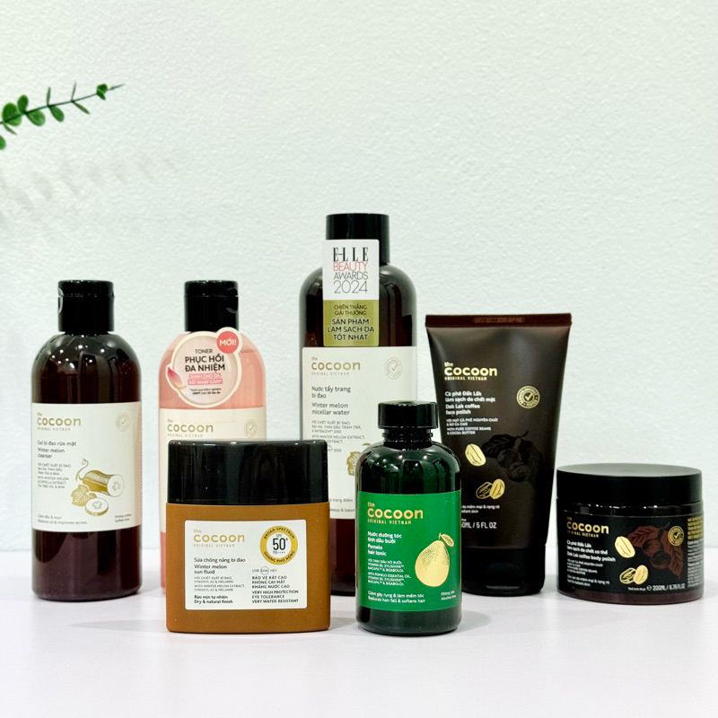 [Cocoon] Tẩy Trang, Tẩy da chết Body, Nước Sen Hậu Giang, Gel Rửa Mặt Cocoon