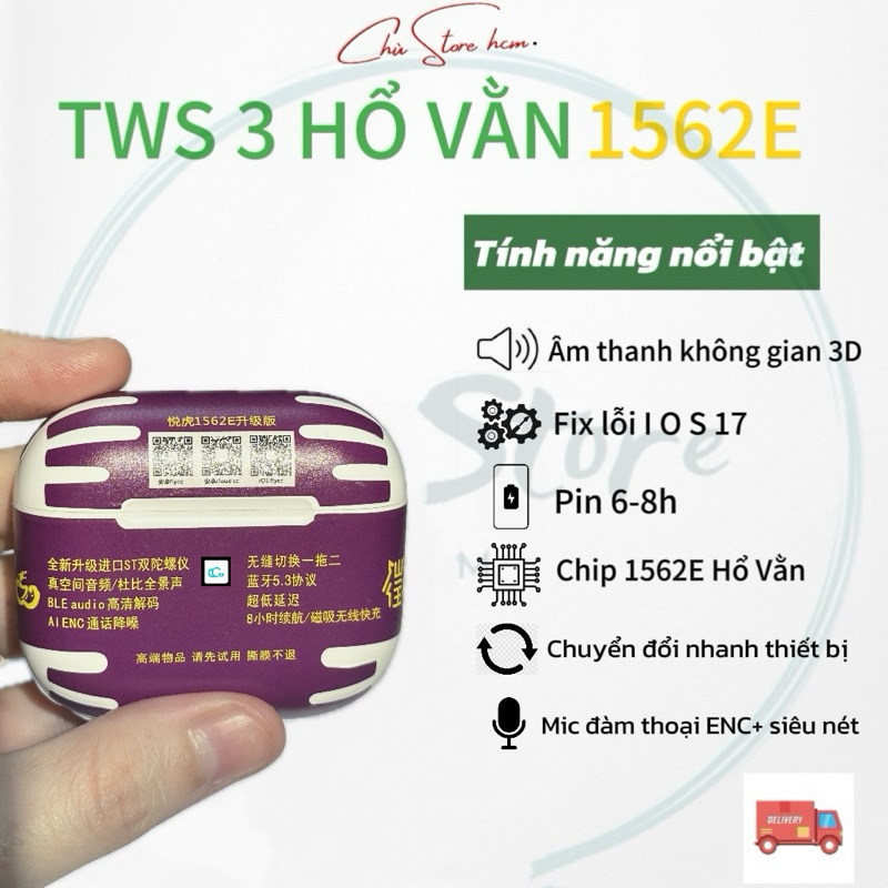 Tai Nghe A3 1562E Hổ Vằn | Âm Thanh Vòm | Mic Enc+ Hàng Loại 1
