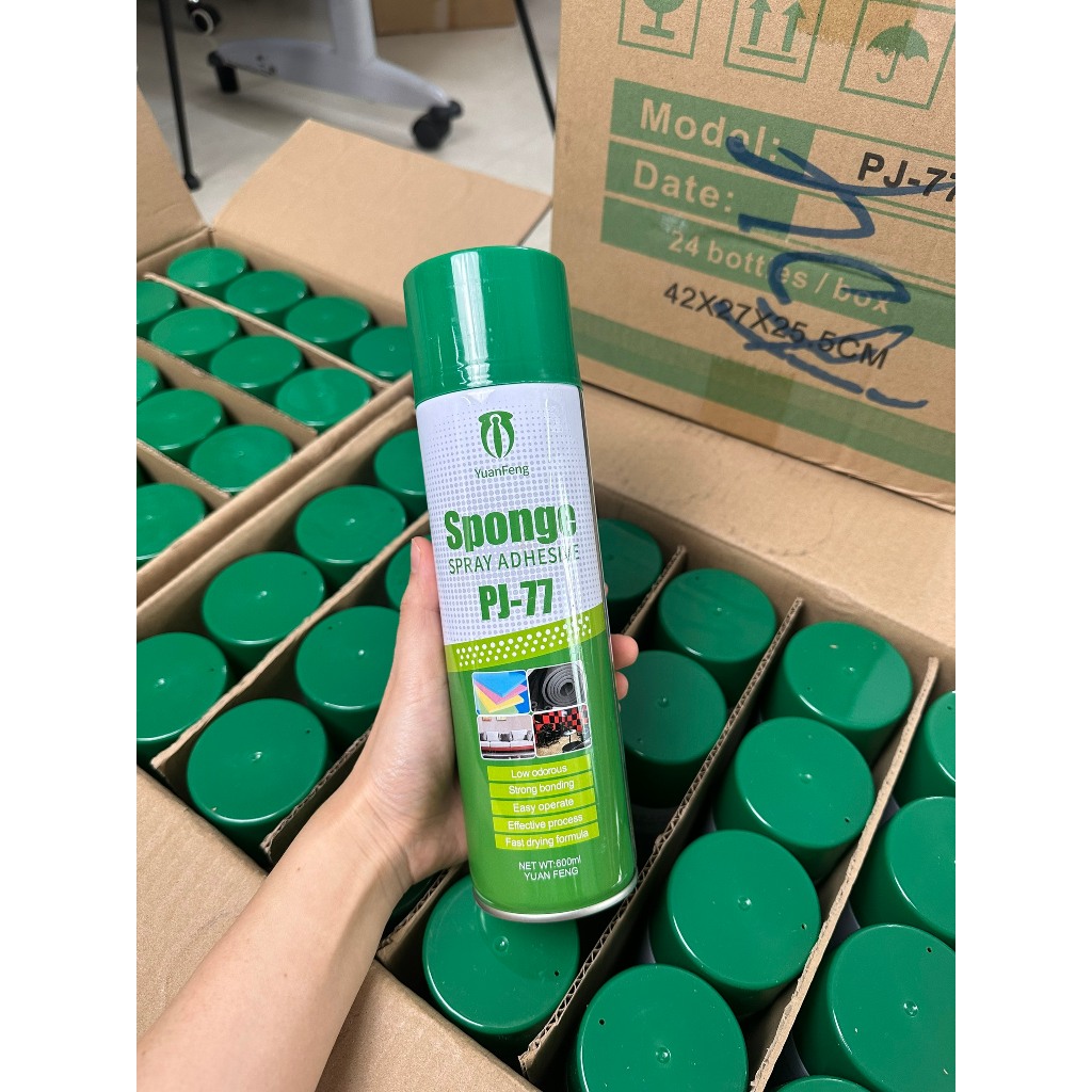 Keo Xịt PJ77 Đa Năng Chuyên dùng (Dán Giấy - Dán Xốp - Dán Gỗ)