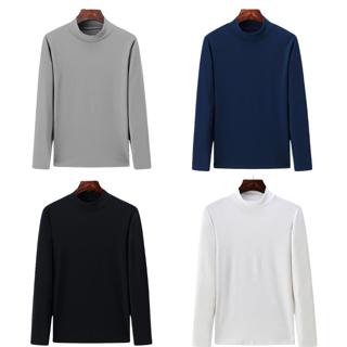 {Combo Áo Giữ Nhiệt} Nam Mikasa Áo Thun Nam Tay Dài Có Cổ Cao Lót Nỉ Cotton Thu Đông Giữ Ấm Thể Thao Cao Cấp