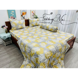 Ga gối 100% coton thương hiệu Thắng Lợi có lo go in trên vải 4 món không kèm chăn