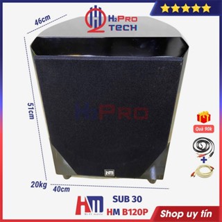 Loa Sub 30 HM B120P 350W (Tặng Dây AV), Loa Siêu Trầm Bass 30 Cao Cấp Karaoke Gia Đình - H2Pro Tech