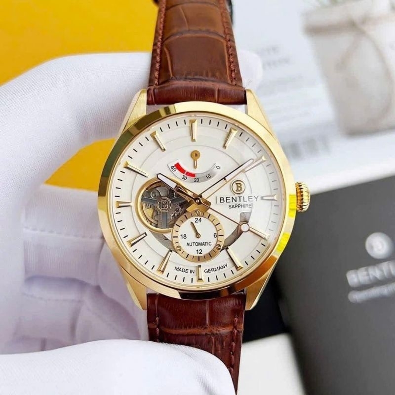 [Chính Hãng 100%] Đồng Hồ Bentley Chú Hề BL1831-15 (1831) Máy Cơ (Automatic) Kính Sapphiare Dây Da M