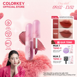 [LIVE DAILY] Son Kem Bùn COLORKEY Với Lớp Nhung Finish Trendy Tạo Cảm Giác Quyến Rũ 2g