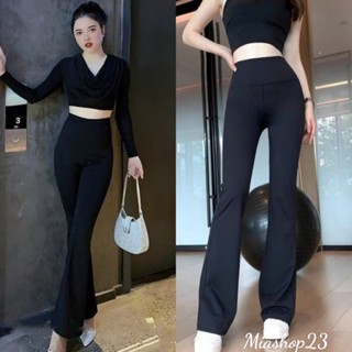 Quần Legging Nữ Ống Loe Cạp Cao Tôn Dáng Chất UMI Hàn Đen Cao Cấp Co Giãn Quần Ống Loe Nữ Lưng Cao Dáng Ôm Đi HọcCông Sở