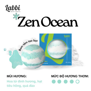  Bom tắm tạo bọt ZEN OCEAN  Labbi  Bubble Bath bomb  Viên tạo bọt bồn tắm 