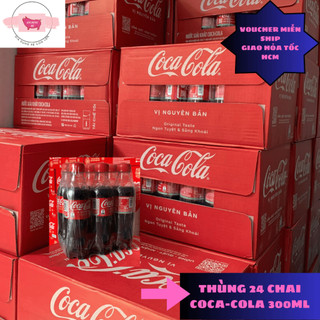 THÙNG 24 CHAI COCACOLA 300ml[BAO BÌ THAY ĐỔI TÙY ĐỢT NHẬP](300mlx24) date xa ,THÙNG 24 CHAI TRÀ C2 NHÍ GIẢI KHÁT MÙA HÈ