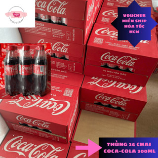 THÙNG 24 Chai Nước Ngọt Giải Khát Có Ga Coca-Cola 300ml/Chai ( BAO BÌ THAY ĐỔI TÙY ĐỢT NHẬP DATE XA)