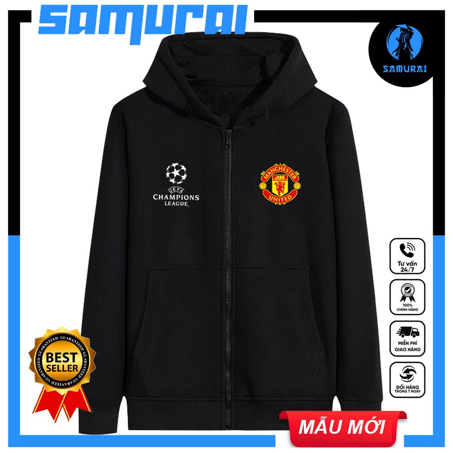Áo khoác hoodie Manchester United - R.Madrid - Barca - MC -Liver -Ars