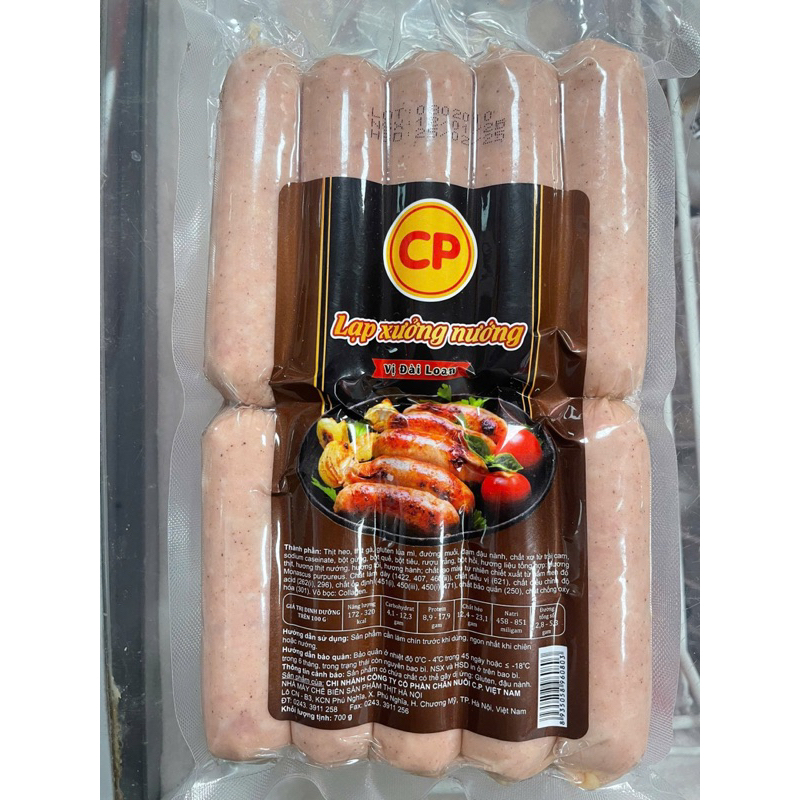 Lạp xưởng tươi CP gói 700gr hương vị Đài Loan [Hn giao hoả tốc] - Ảnh 3