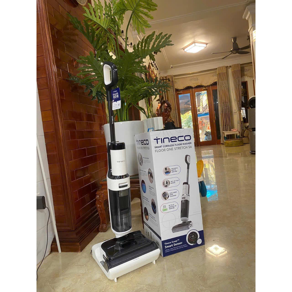 Máy Hút Bụi Lau Nhà TINECO FLOOR ONE STRETCH S6, Hàng Chính Hãng, BH 24 Tháng, nhadep_99