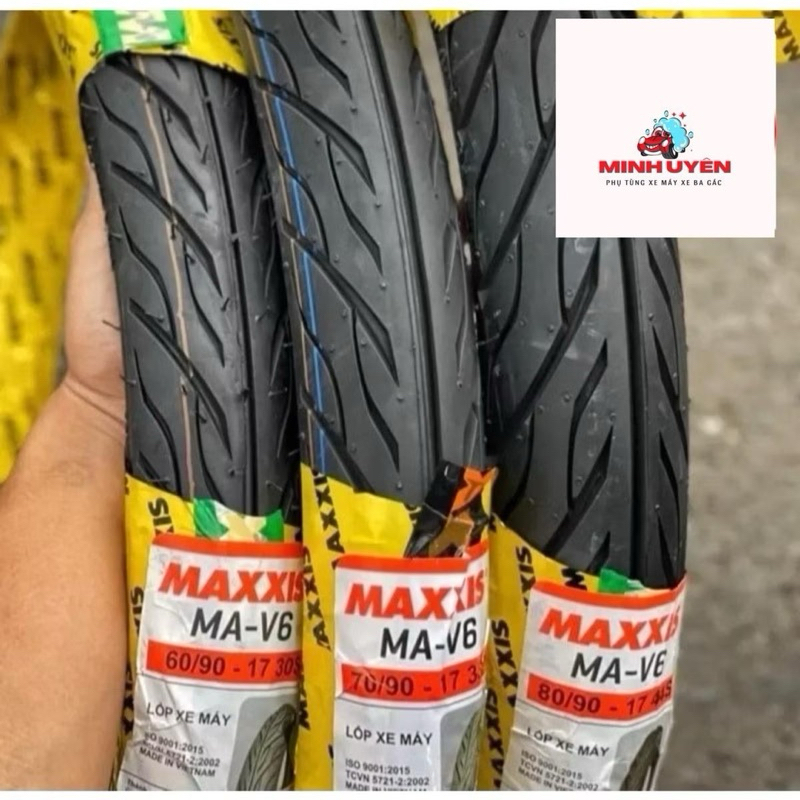 Vỏ Lốp xe Maxxis gai xương cá, phượng hoàng MA-V6 ( xài ruột ) 50/90-17 60/90-17 70/90-17 Chính Hãng