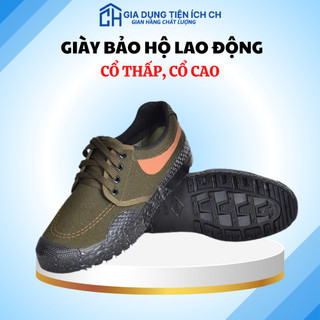  Giày Bảo Hộ Lao Động Đế Cao Su Chống Trượt Chống Nước Giày Công Trình Đi Làm Giày Vải Làm Nông Giày Ba Ta 