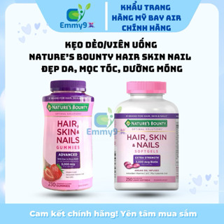   DATE 10 2026 HÀNG MỸ  Mọc Tóc Biotin Nature Bounty Hair Skin Nails Ngăn Rụng Tóc  dạng kẹo và uống  230 viên 250viên 