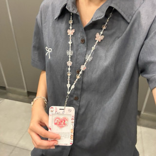 Mẫu thiết kế độc quyền | Dây đeo thẻ học sinh, sinh viên 40cm đa dạng phong cách MÀU HỒNG |tiemcualyn handmade