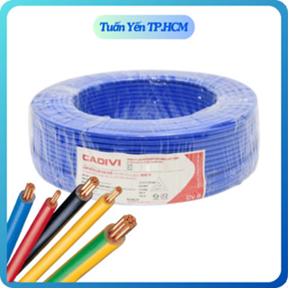 Dây điện đơn 7 lõi đồng Cadivi CV 5.5, 6.0, 8.0, 10.0 quy cách cuộn 100 mét chính hãng - Tuấn Yến