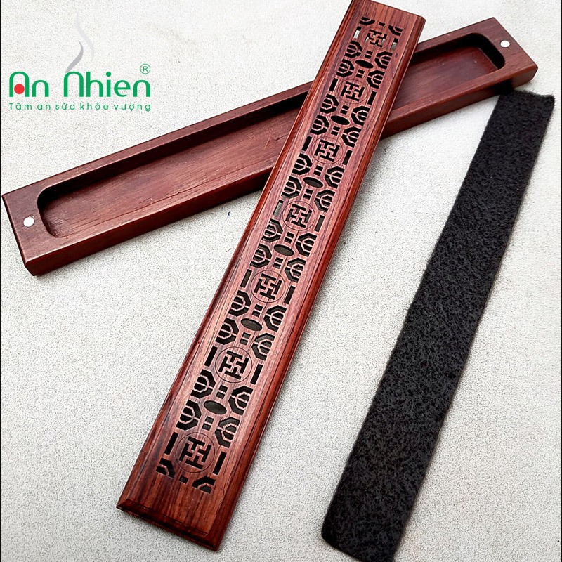Khay Đốt Trầm Hương Bằng Gỗ - Chữ Nhật GO3