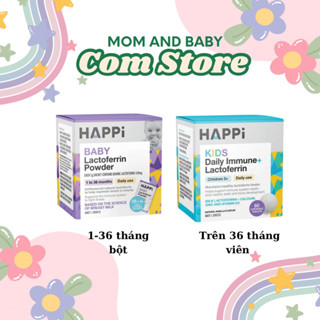 (Hàng nhập khẩu) Bổ sung Lactoferrin Happi hộp 60 viên/ 28 gói bột hỗ trợ tăng sức đề kháng cho bé