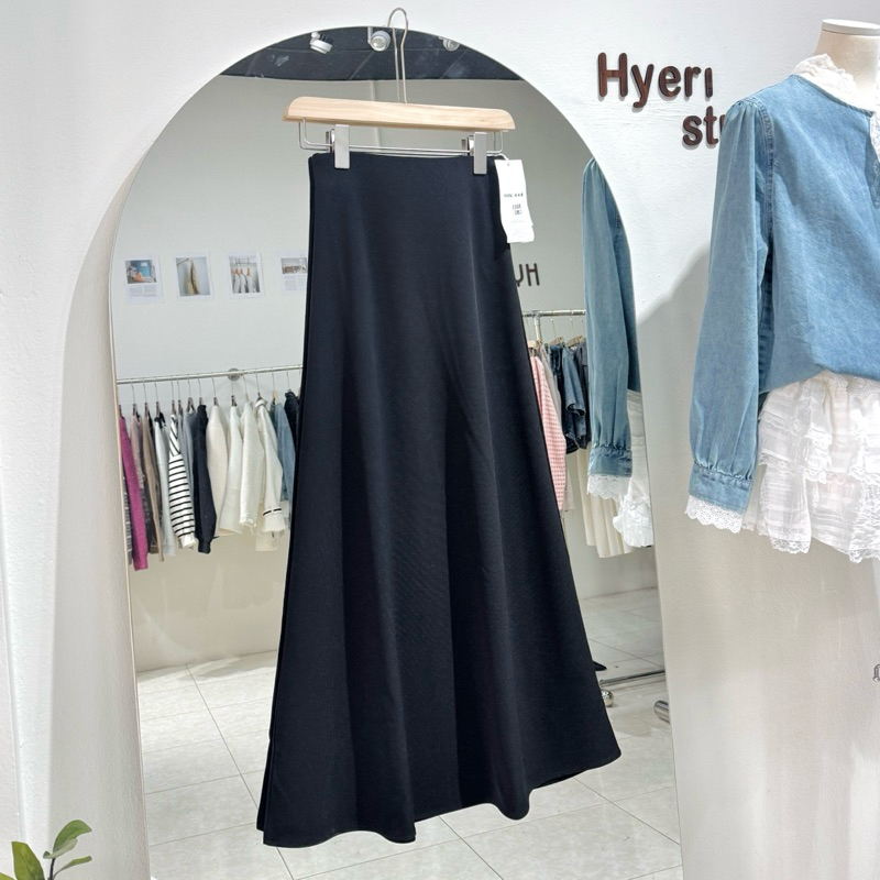 HYERI- Chân Váy Umi Dáng Dài Siêu Co Giãn + Hàng QCCC