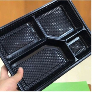 Hộp đế đen 4 ngăn (combo 5-10 hộp)