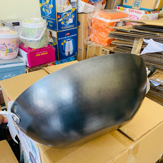 [CHÍNH HÃNG] CHẢO XÀO THÉP VÂN KIM CƯƠNG CHỐNG DÍNH GREENCOOK HKM Nutifood SIZE 32cm