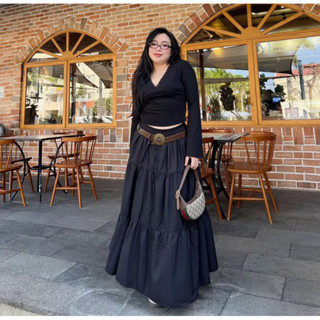 Áo thun Bigsize tay loe cổ tim phối ren 2 màu trắng/ đen (55-85kg) HELA TOP