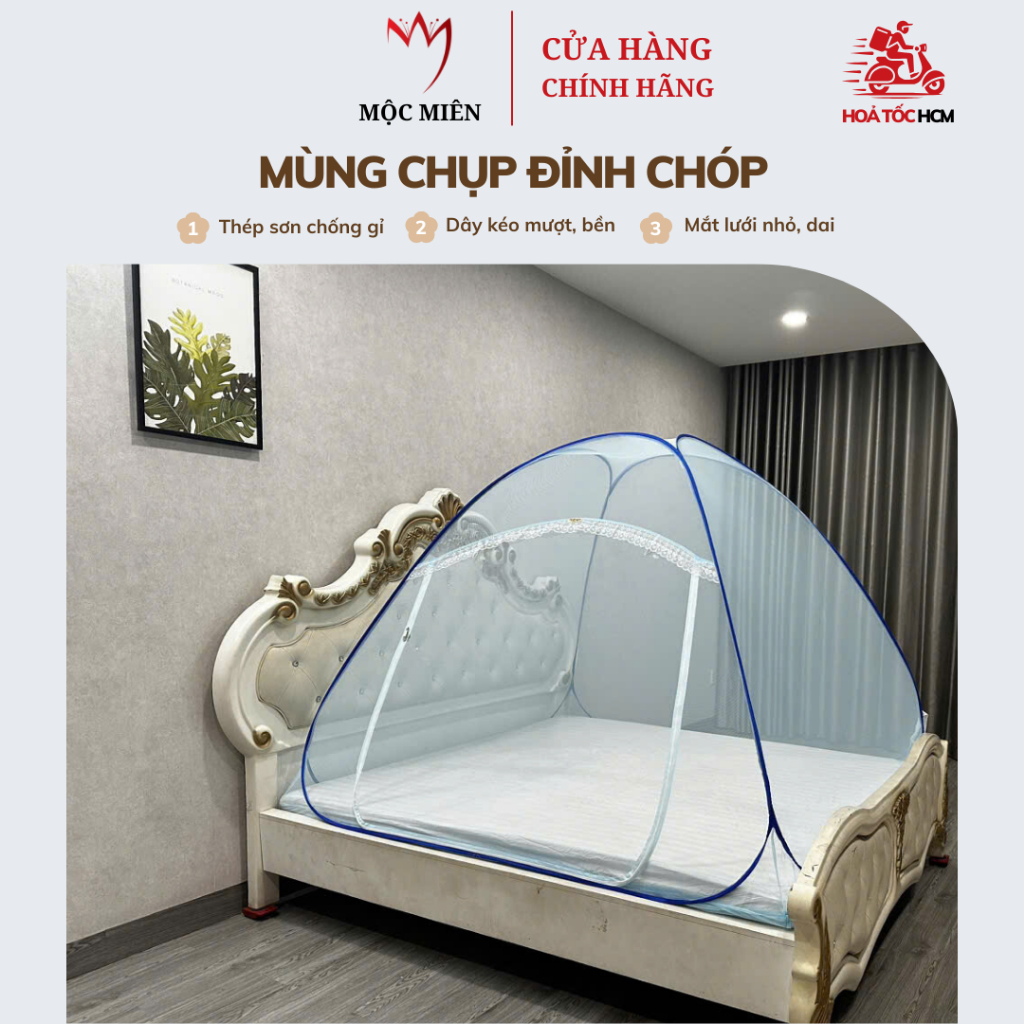 Màn chụp đỉnh tròn 1m2 x 2m - 1 cửa