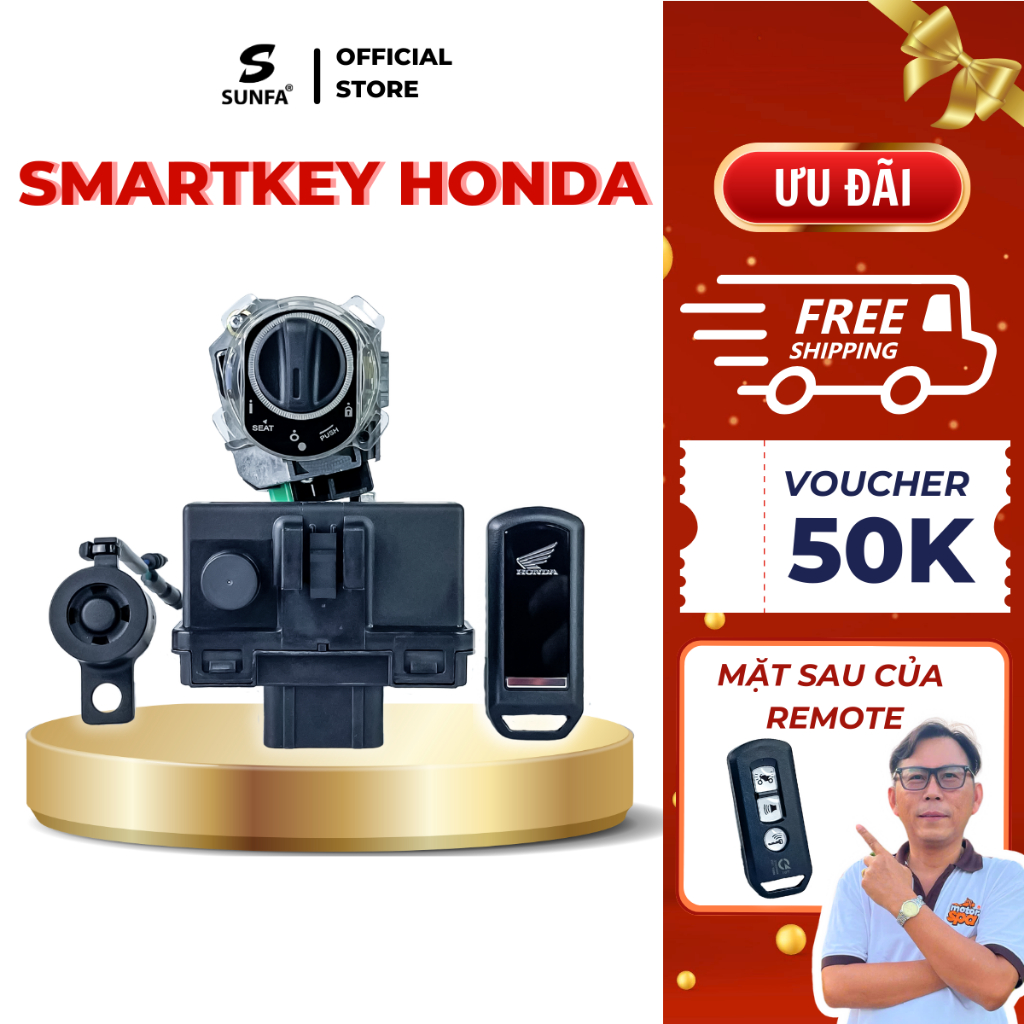 Smartkey Honda (K01/K35/K29) - Dành cho xe Winner V1, Future Fi/ X/ Neo, Wave Alpha, Wave Blade, Wav
