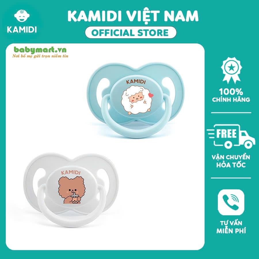 Ti giả sơ sinh chính hãng Kamidi kèm hộp + dây đeo