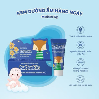 2 tuyp Kem dưỡng ẩm, kem bôi dịu da Kutieskin cho bé  5ml/tuyp